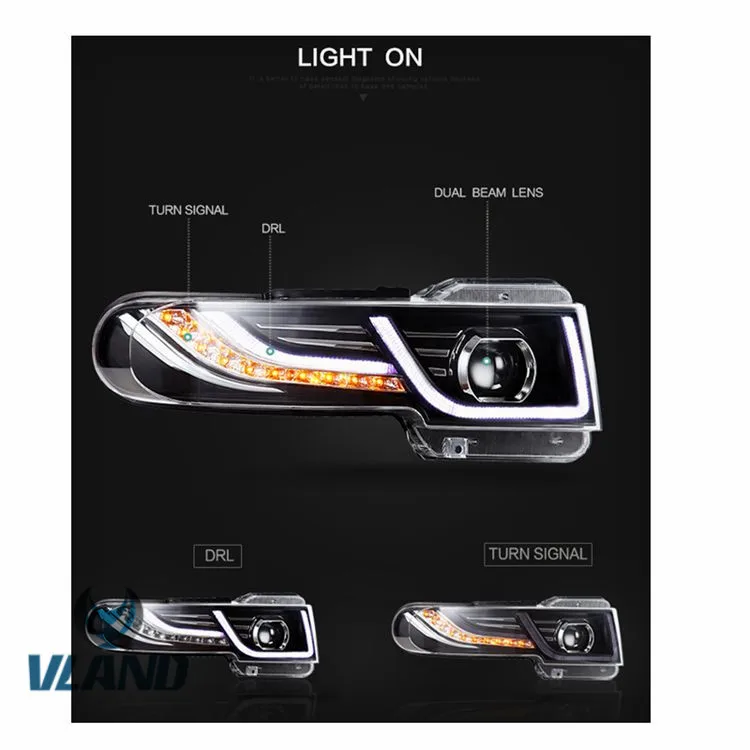 Vland Manufacturer LED Headlamp for FJ Cruiser modified headlight auto headlamp frontlight 2008-2015