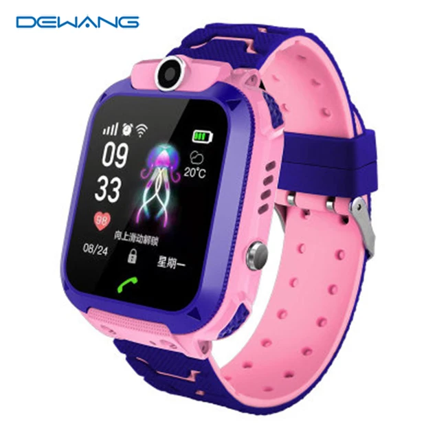 

Low price smart watch with phone gps and mobile IP67 waterproof, Blue/pink/yellow