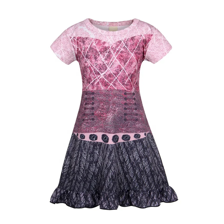 

New Arrival Pajamas For Children Kids Clothes Girls Short Sleeved Dress Girls Mid-Length Sleeping Dress