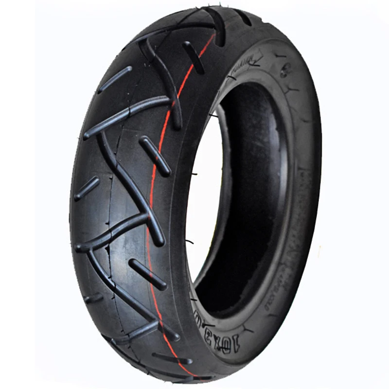 

10inch Inflatable Tire Non-Slip Outer Tyre CST 10*2.5 Tire for ZERO 10X Balance Scooter Kugoo M4 Pro Electric Scooter, Black