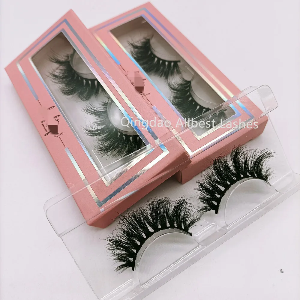 

Wholesale Natural Long Reusable Thick Cross 3D Eyelashes 25MM Mink Lashes Vendor With Lashpackaging