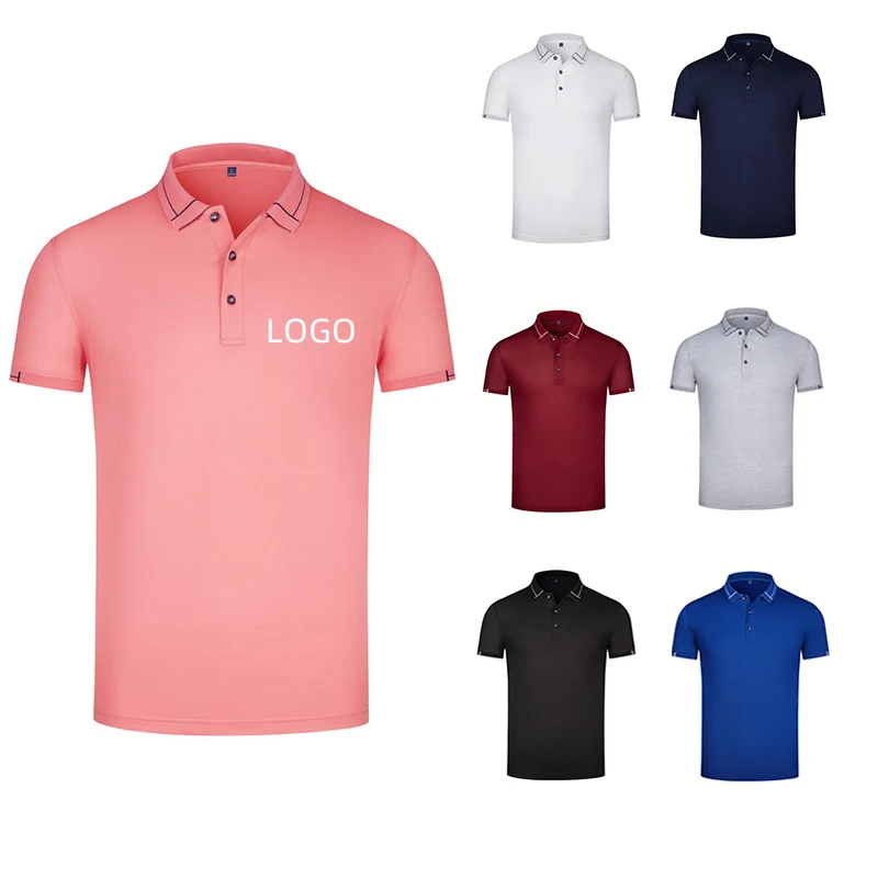 

Wholesale cotton high quality oversized breathable soft heavy unisex casual golf sport lapel polo shirt with printed logo, Customized color