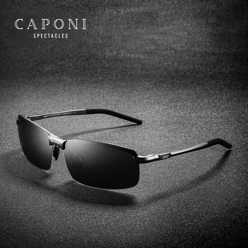 

CAPONI 2021 Polarized Aluminium Magnesium Fishing and Cycling Sunglasses For Men