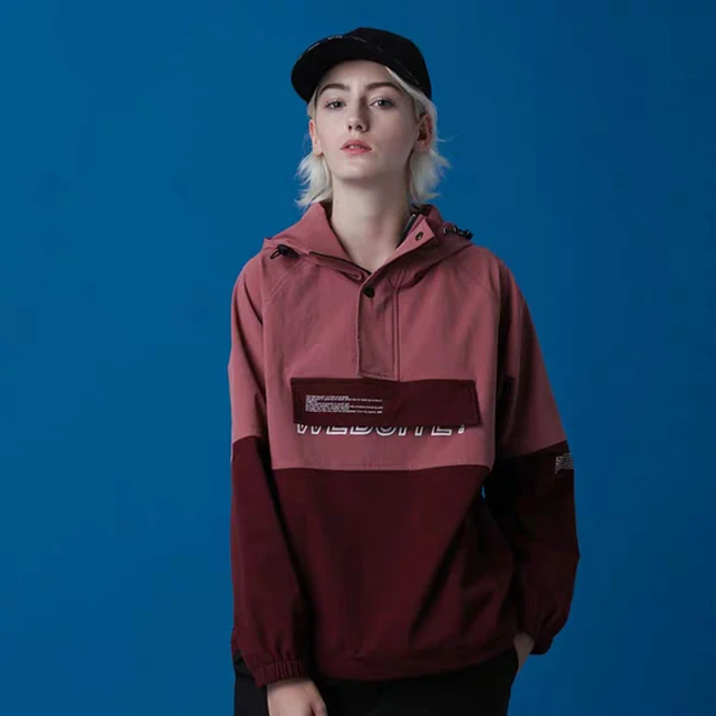 

2020 Spring Wholesale new arrivals women high quality patchwork pullover sport sweatshirt for jog, Shown
