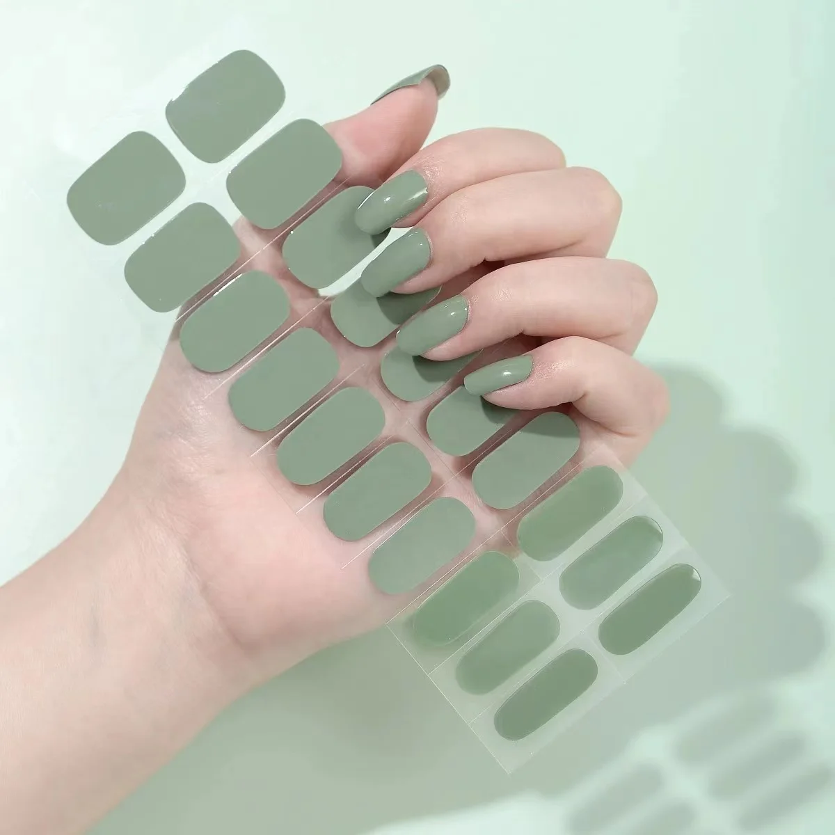 

s customize sticker semicurado uv semi cured gel nail sticker