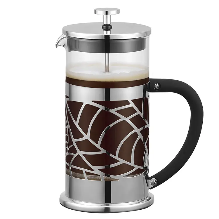 

LFGB Stainless steel french press coffee tea maker metal plunger