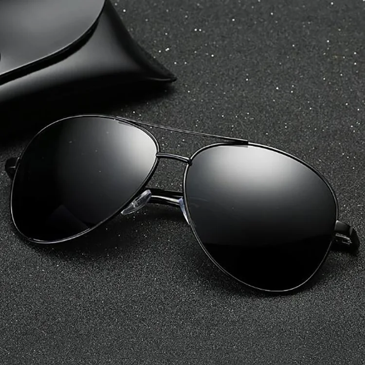 

Classic High End Sunglasses Polarized Men Driving Sun Glasses For Brand Design Mirror Eyewear Male shades