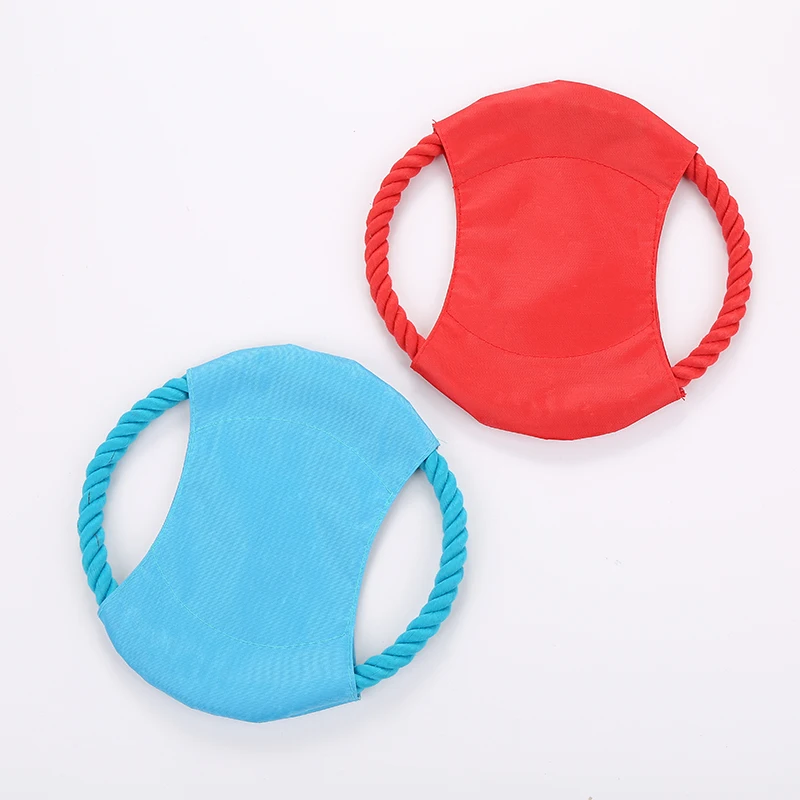 

Nylon Cloth Cotton Rope Flying Disk Dog Training Toy