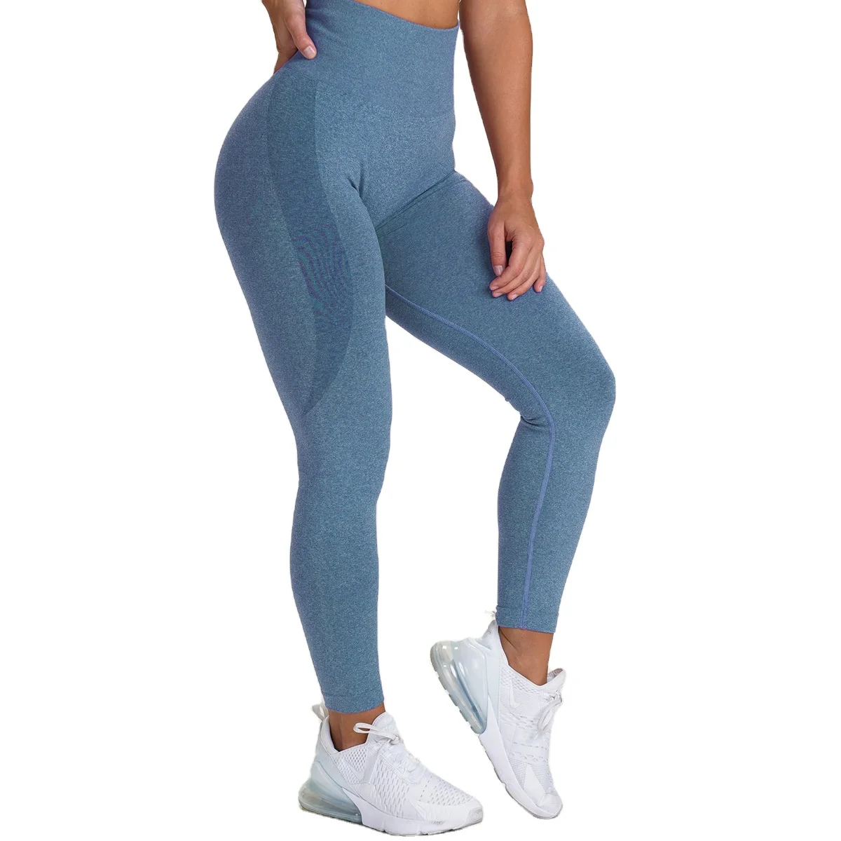 

KKXIU Seamless Knitted Moisture Absorption and Sweat Wicking Yoga Leggings Sports Fitness Pants Sexy Hip Yoga Pants, 14 colors