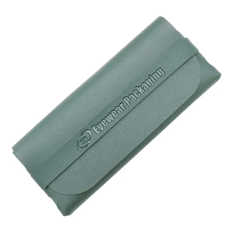 

detachable PU leather sunglasses pouch eyeglasses organizer case unisex glasses packaging box eyewear bag with custom logo