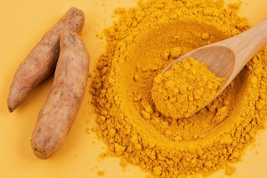 Turmeric root and powder showing natural anti-inflammatory properties