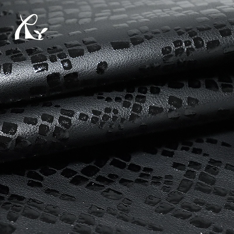 0.8mm Microfiber Artificial Leather Embossed Pattern Waterproof Stretch Stain Resistant Decorative Upholstery Bags Shoes