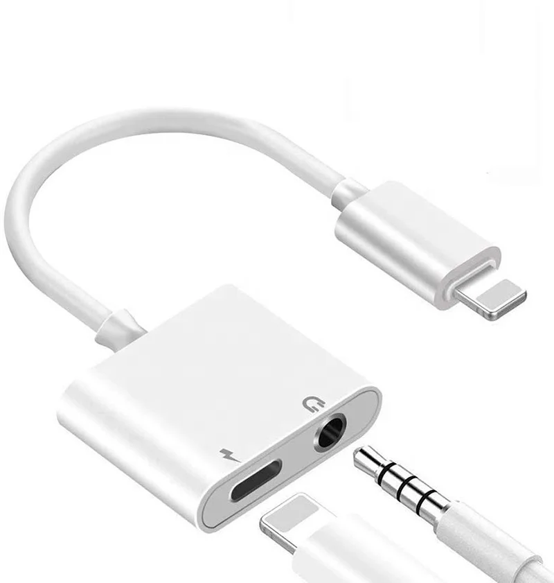 

Original lightning 8 pin to 3.5mm audio AUX cable for iphone IOS Earphone headphone jack Transfer cable 10cm 0.3FT adapter, White /other color moq 1k