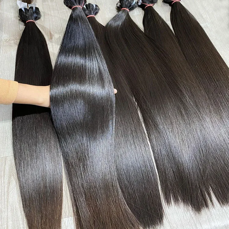 Virgin  Straight Hair Double Drown Extension 100% Bestselling Straight Hair Bundles Private Label Hair Straight  Bundles