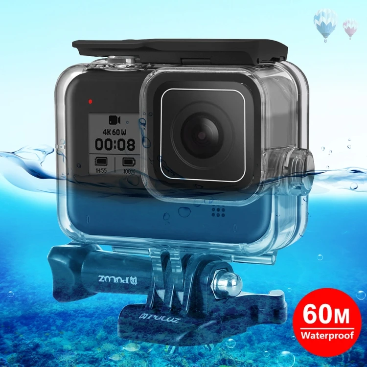 

PULUZ 60m Underwater Depth Diving Case Waterproof Camera Housing for GoPro HERO8 Black