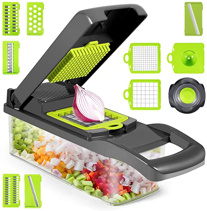 

Kitchen 12 In 1 Multifunctional Hand Operated Vegetable Chopper Slicer Food Onion Vegetable Cutter