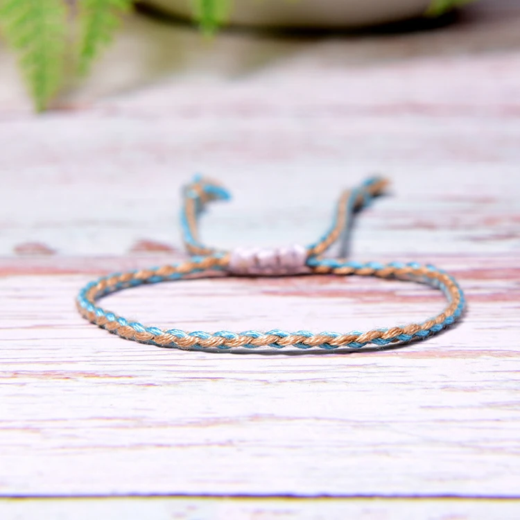 

Adjustable Diy Woven Braided Rope Bracelet Custom Unisex Hand Made Friendship Bracelets, Multi-colors
