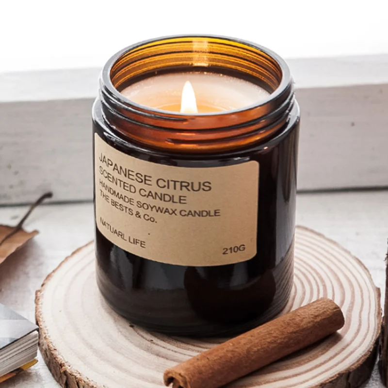 Wholesale Private Label Cheap Glass Candle Jars Containers With Lids In