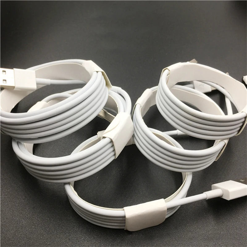 

Genuine 8 pin ios fast charging cord for apple USB sync data cable charger wire cable for iphone, White