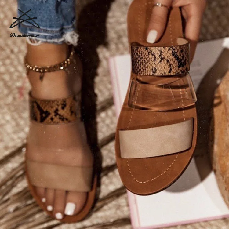 

Fashion new design women strap flat shoes for women's slippers outdoor lady womens slides slippers slide sandal