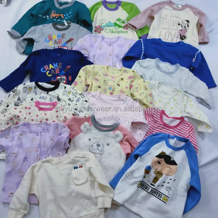 

2 Dollars Model LY008 Series Mixed Style Long Sleeve For baby boy baby girl clothes tops