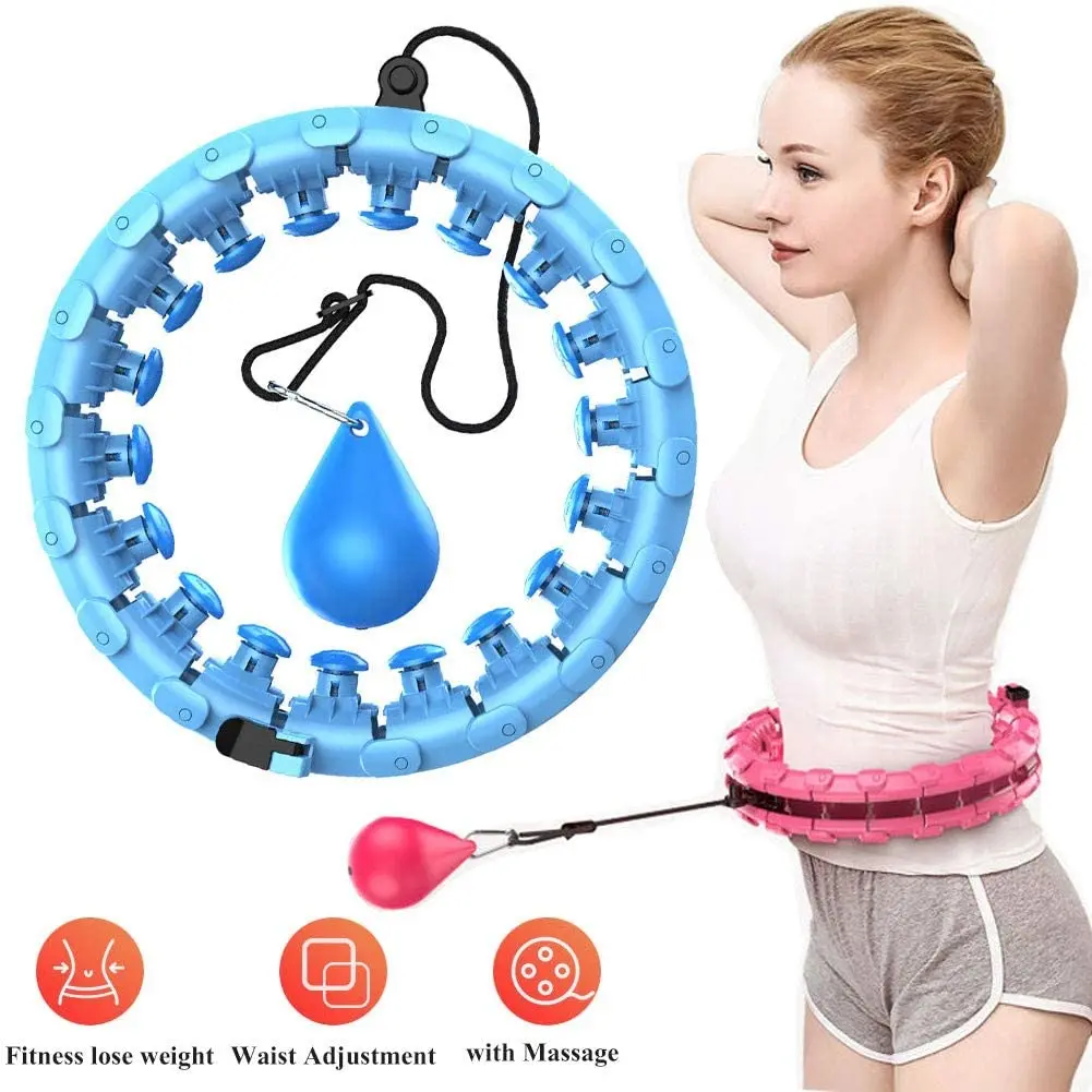 

24 Sections Magic hula ring with soft weighted ball manufacture drop shipping cheap price lose weight hula hoops, Customized