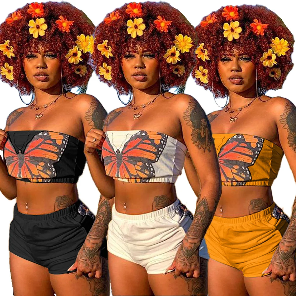 

EB-20052401 Women Summer Sexy Biker Short Set Fleece Tracksuits Jogger Two Piece Trousers Set Clothing Outfits 2 Piece Pant Sets