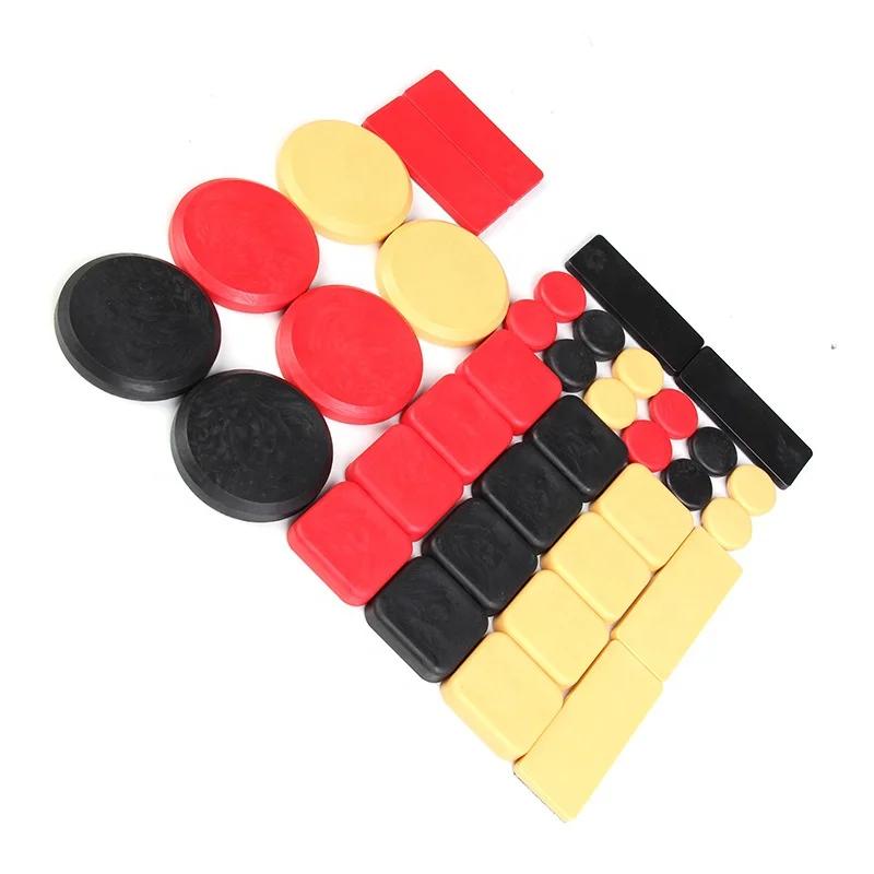 

wholesale downhill leather longboard skateboard gloves slide skateboard slide puck, Red/yellow/black