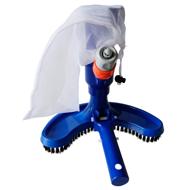 

Mini Portable pond vacuum cleaner brush suction head cleaning tool swimming pool brush, As shown