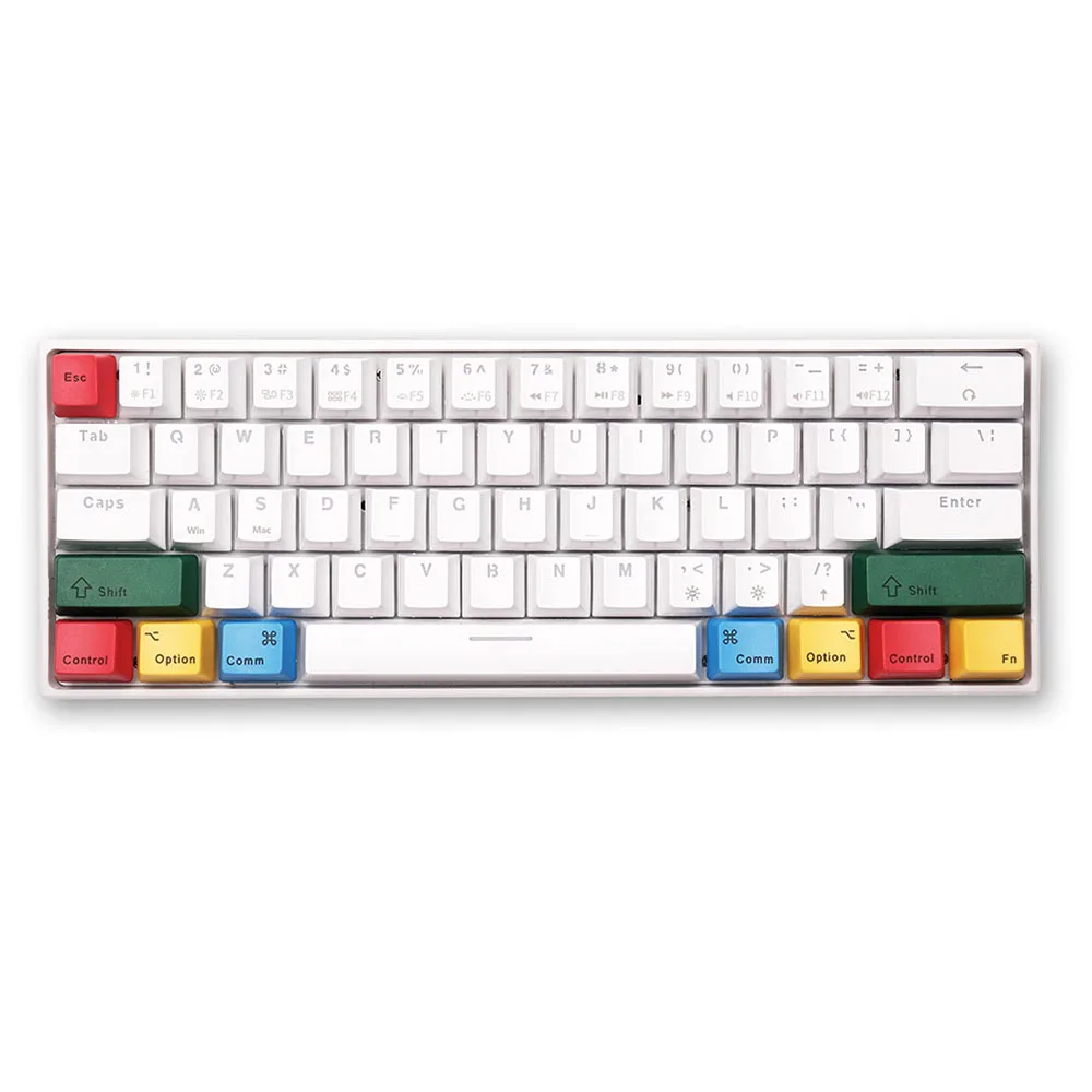 

Keycaps OEM Dyed Sub Thick PBT Keyset 60% Mechanical Keyboard Gaming PBT Keycap Set, Multi color