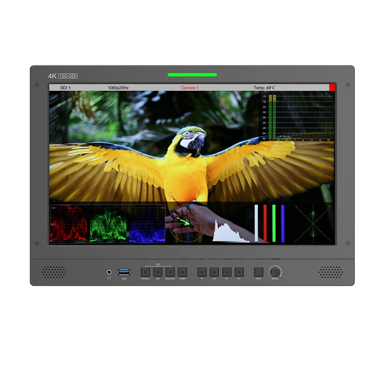 

15.6 Inch Wireless HD-MI Carry-on Broadcast Director Field 4K Monitor 12G-SDI 4K-SDI IPS Full HD 3D-LUT