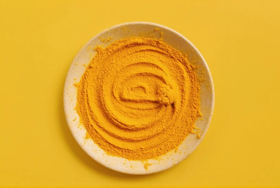 Turmeric face wash ingredients showing golden powder mixed with natural skincare components
