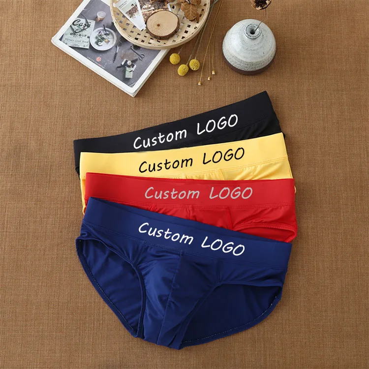 

Custom Seamless Men Breathable Low Rise Underpants Print Mens Boxer Briefs Sexy Underwear