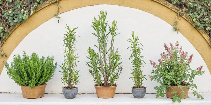 Provencal landscape with herbs drying