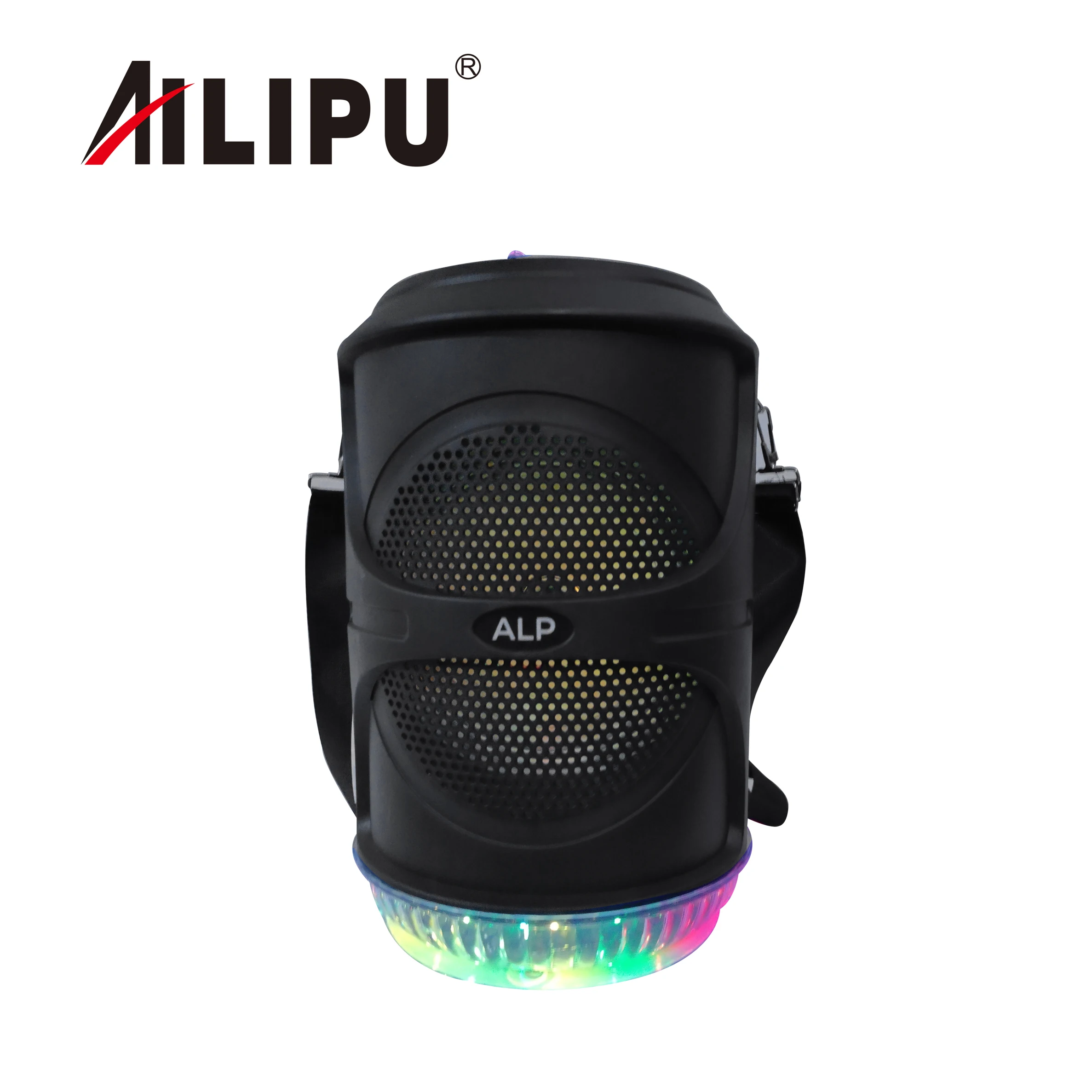 

8 inch Speaker With dynamic Light, Black/blue/red