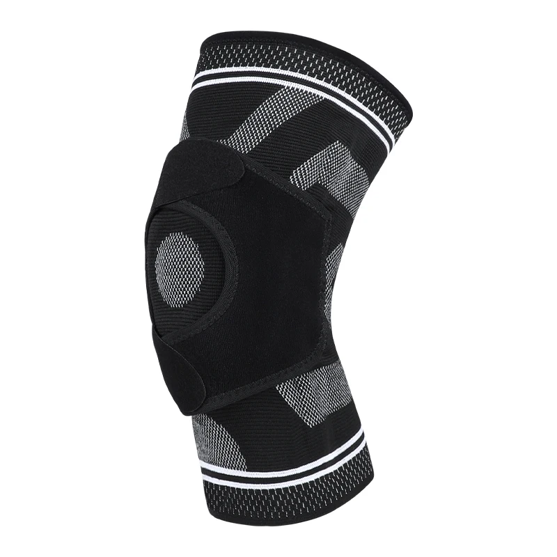 Non-Slip Knee Sleeve for Men Women Breathable Knitted Knee Brace for Daily Support