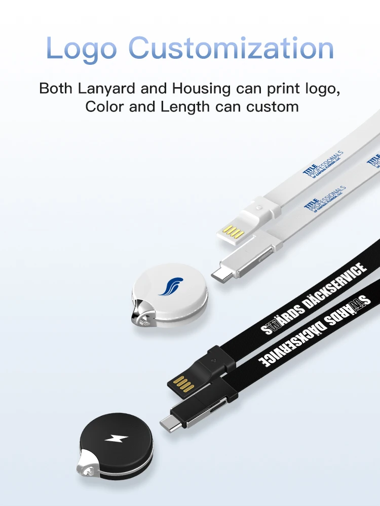 2019 Hot Sale Multifunction Nylon 3 in 1 Lanyard Charging Cable for Mobile Phone - ANKUX.COM