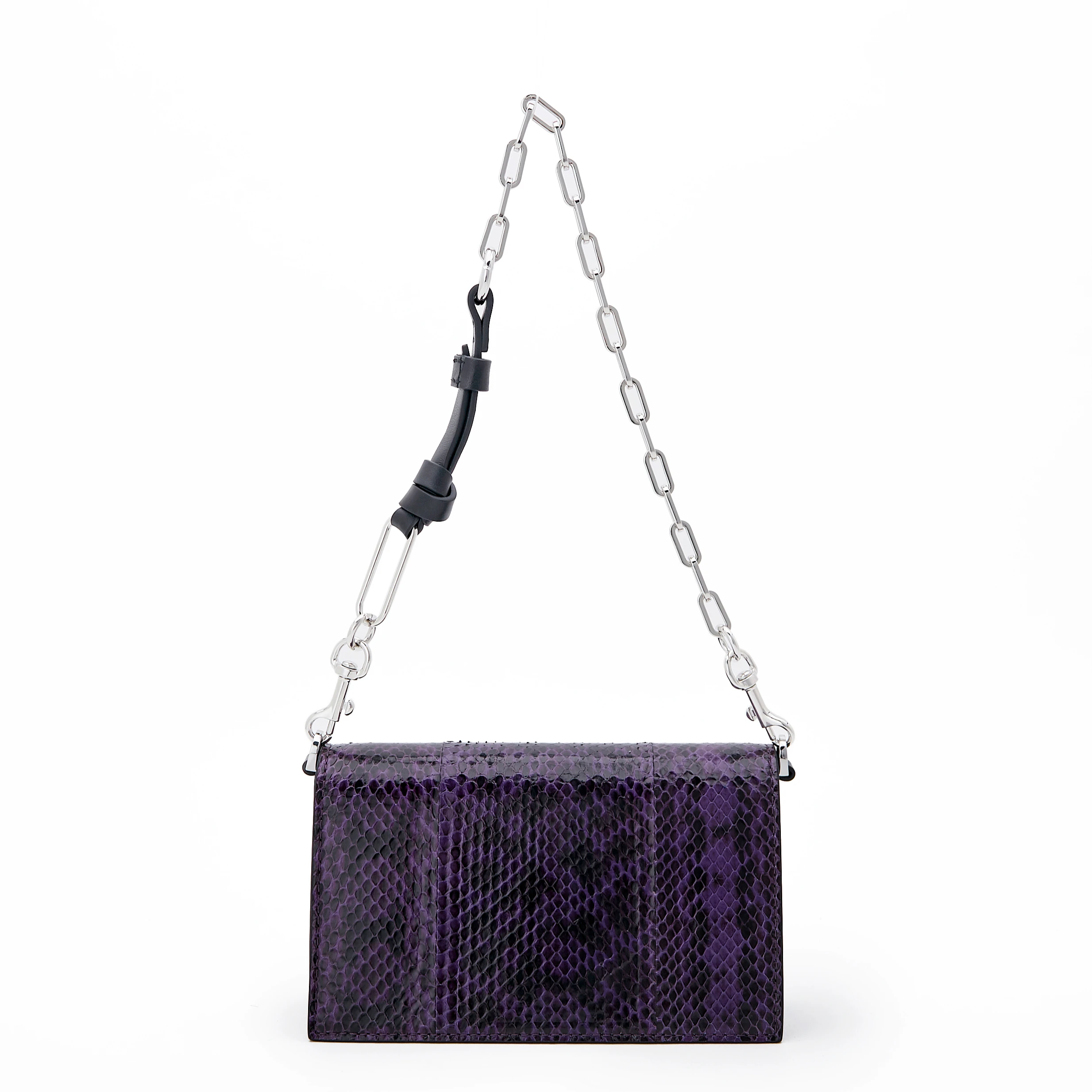 

Thick shoulder strap chain bag one-shoulder snakeskin bag high-saturated color messenger bag, 2 colors