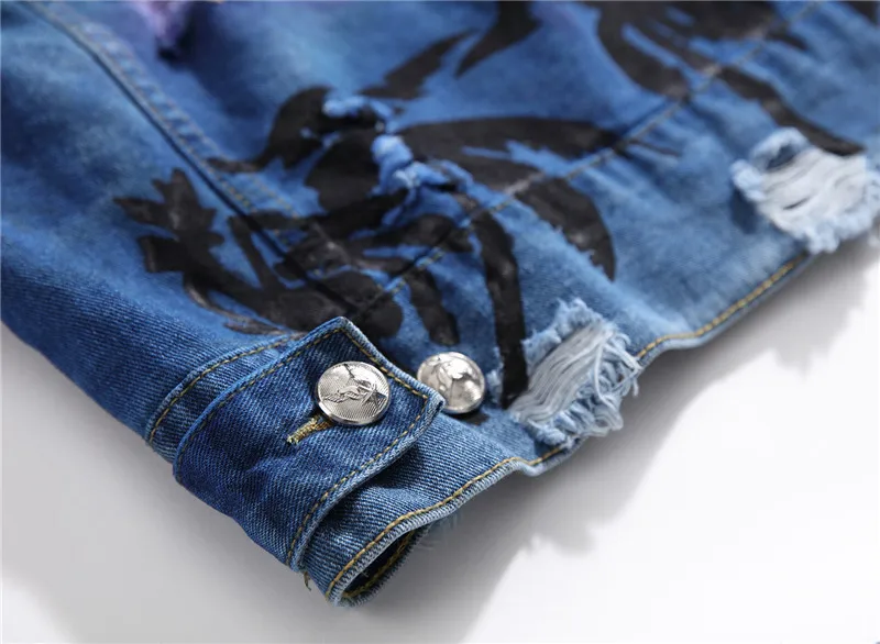 OEM Factory Wholesale High Quality Fashion Style Jean Jacket Designer Funky Denim Jacket
