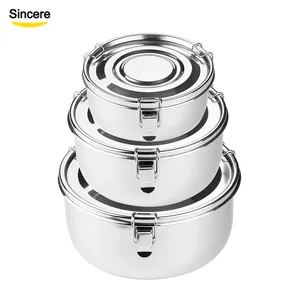 Amazon Hot Sell Stainless Steel Lunch Box Leakproof Food Storage Container