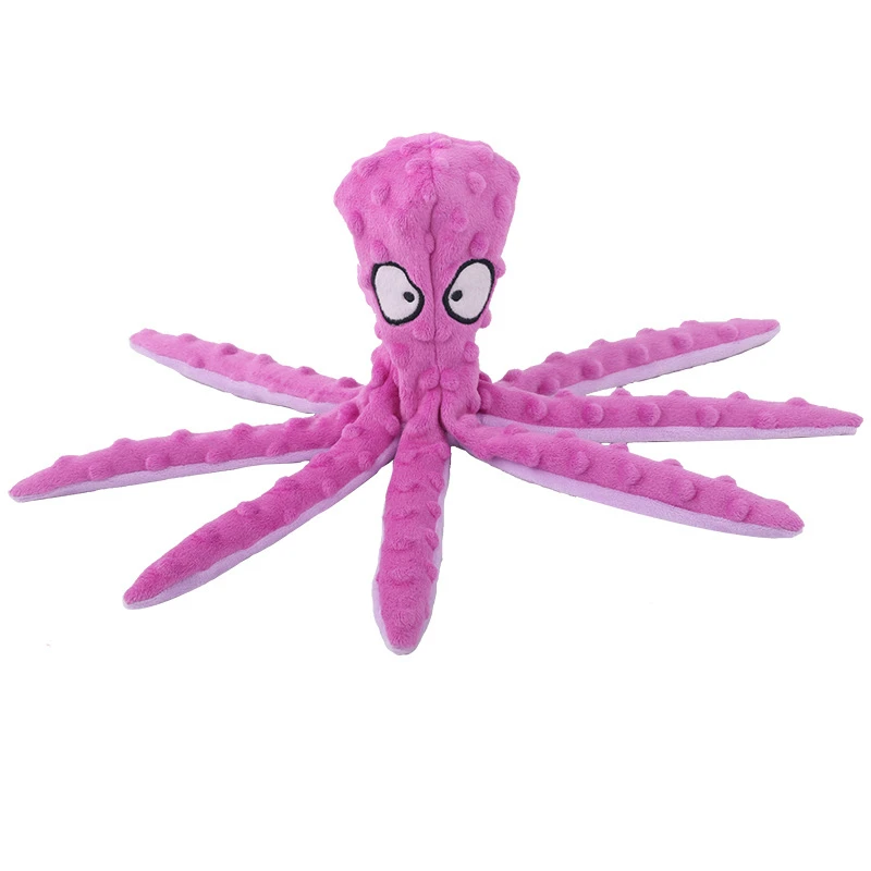 

New Pet Plush Toy Octopus Shell Dog Educational Bite Resistant Sounding Toy Octopus Cat and Dog Supplies Toys, Pictures