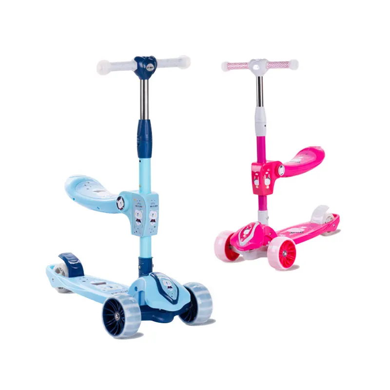 

Buy 3 Wheel Kids Scooter, Children Kick Baby Scooter, Kids Foldable Pedalling Stepper Scooter/