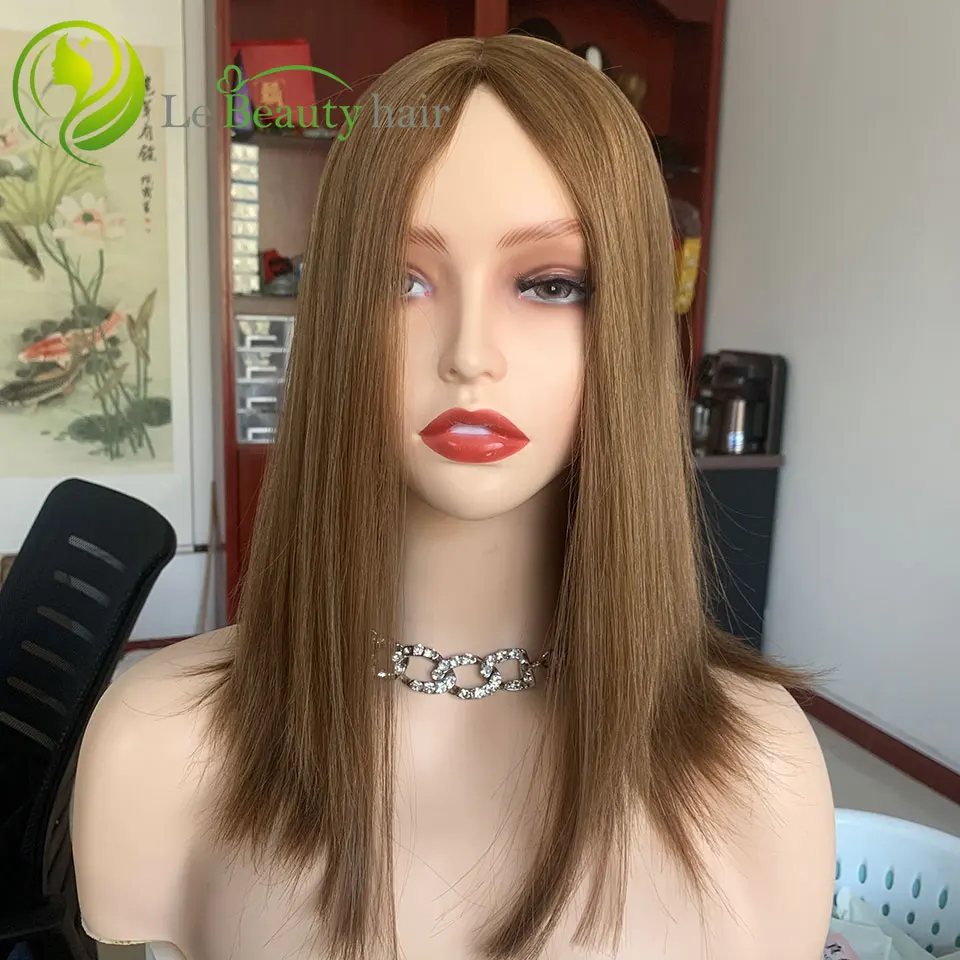 

Lebeauty Hair 100% Russian Hair Jewish Wig Kosher Wigs Silk Topper Highlights Color Wholesale Supplier For White Women