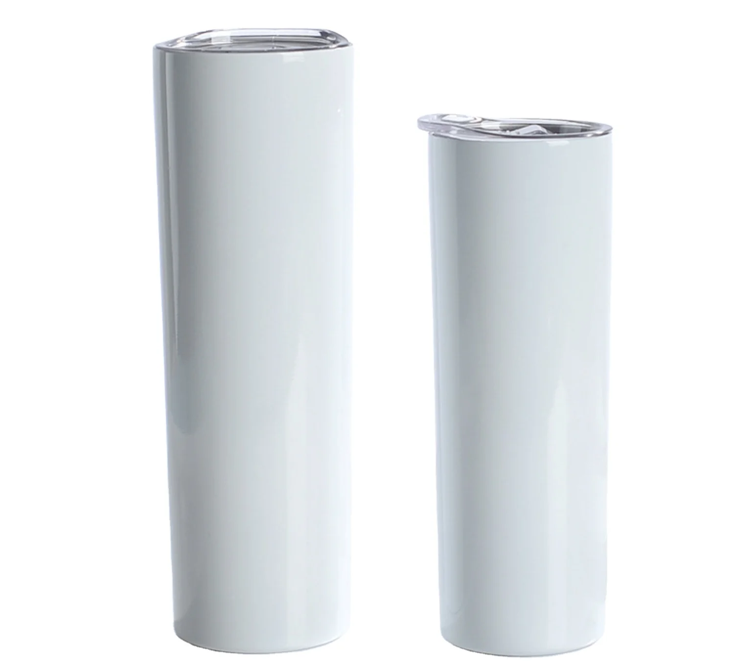 

US best-selling 20oz Stainless Steel Double Wall Insulated Sublimation Blanks Skinny Tumbler, White