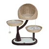 Cat litter tree one rattan climbing frame Cat house Sisal cat jumping platform