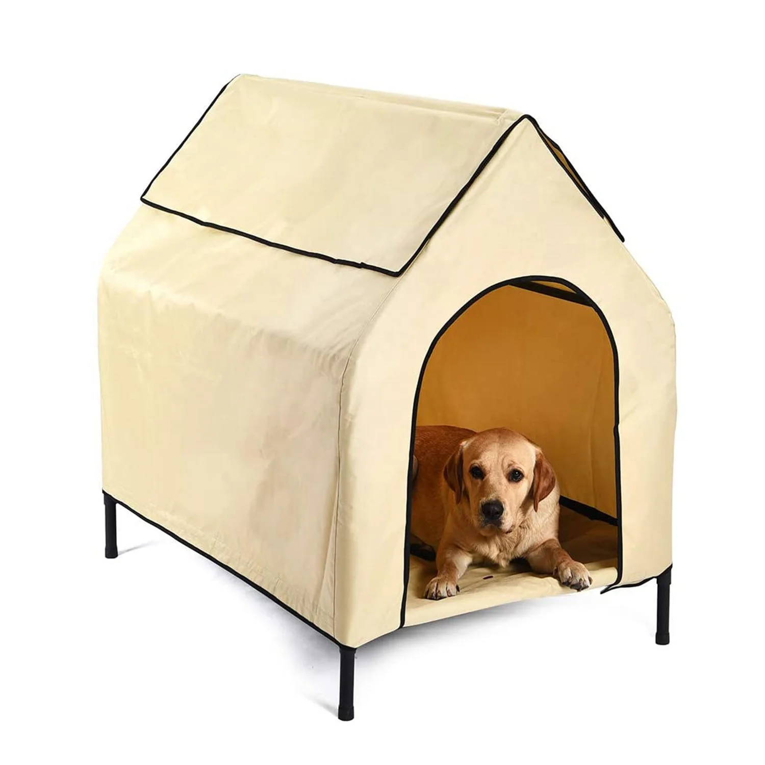 

Extra Large 130*83*104.5cm Elevated Waterproof Dog Bed Canopy Durable Pet Bed Comfortable Cover