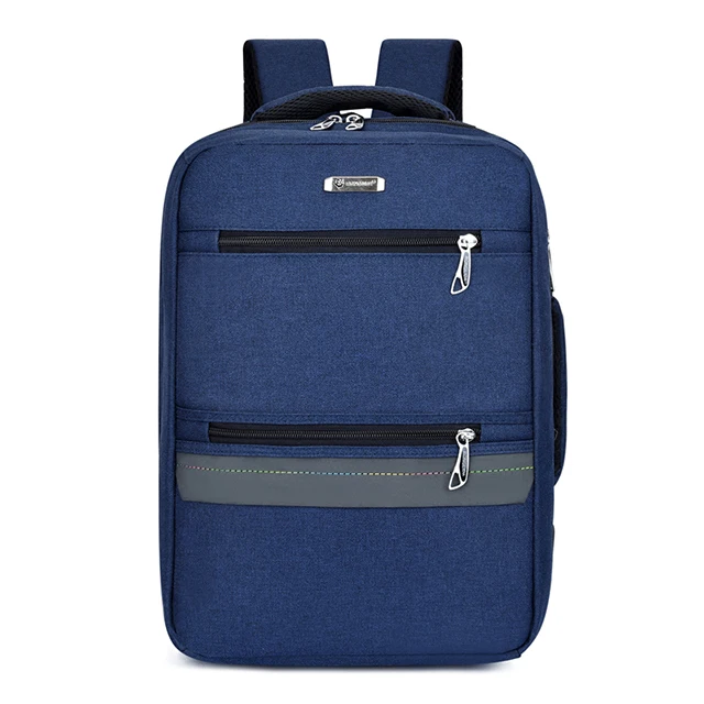 

2021 Brand backpack Hot sale business softback laptop backpack with USB laptop bags backpack for mens women, Black
