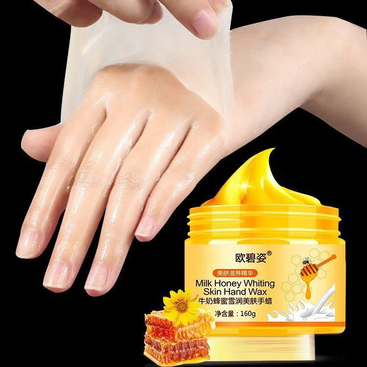 

High Quality Hand Care Organic Honey Hand Wax Moisturizing Exfoliating Calluses Milk Hydrating Whitening Hand Peeling Oil