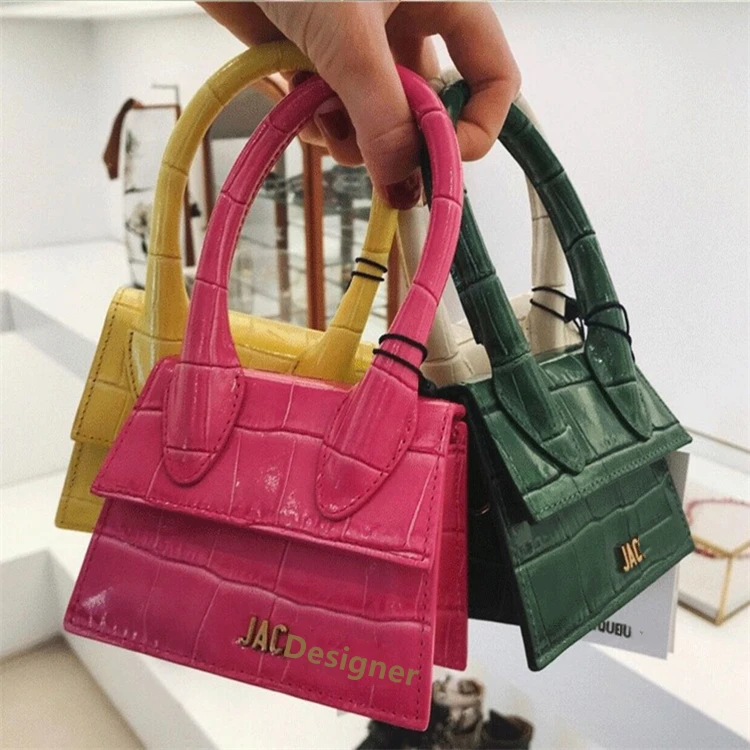 

Ins Jacquemus Bag Brand PU Leather Waist Alligator Bags for Women 2021 Designer Hand Bags Mini Purses and Handbags, 20 colors