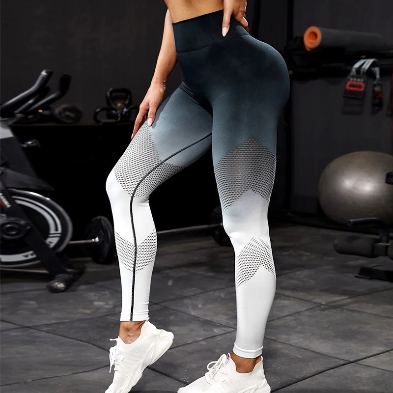 

Gradient Yoga Leggings Scrunch Seamless Yoga Pants Push Up Leggings Women